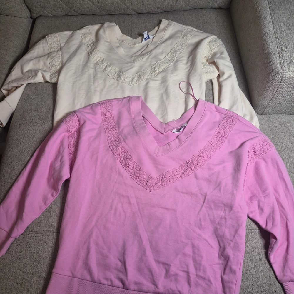 Lot of 2 Joy Lab Loose Fit Sweatshirts size S